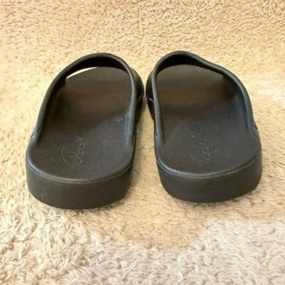 OOFOS OOahh Slide Sandals Black Recovery Comfort Shoes Womens 9 Mens 7 EU 40 - Picture 5 of 9